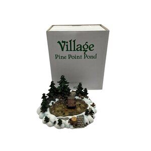 Dept 56 Heritage Village Collection Pine Point Pond #52618 w/Box Christmas